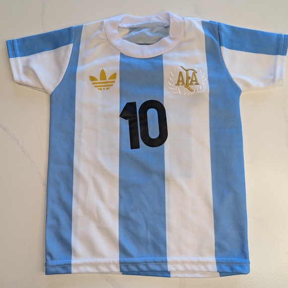 adidas Other - Argentina #10 Messi Style Soccer Jersey Toddler Size XXL Blue White Futbol Shirt